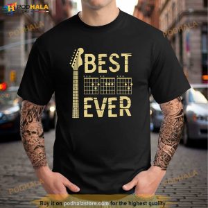 Guitarist Father Best Dad Ever D A D Chord Gifts Guitar Shirt, Fathers Day Gift