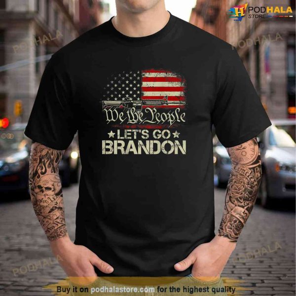 Gun Flag Lets Go Branson Brandon Lets Go BransonShirt