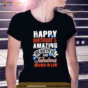 Happy Birthday to My Mother in Law Shirt, Birthday Gift Ideas For Mother In Law