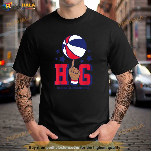 Harlem Globetrotters HG Basketball On Finger Shirt