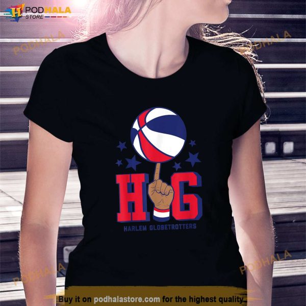 Harlem Globetrotters HG Basketball On Finger Shirt