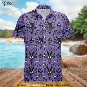 Haunted Mansion Hawaiian Shirt Disneybound Button Down Disney Family Vacation 3