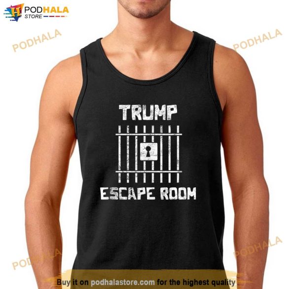 Help Donald Trump Escape The Room Game Gamer Free Trump T-Shirt