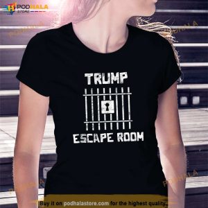 Help Donald Trump Escape The Room Game Gamer Free Trump T Shirt 3