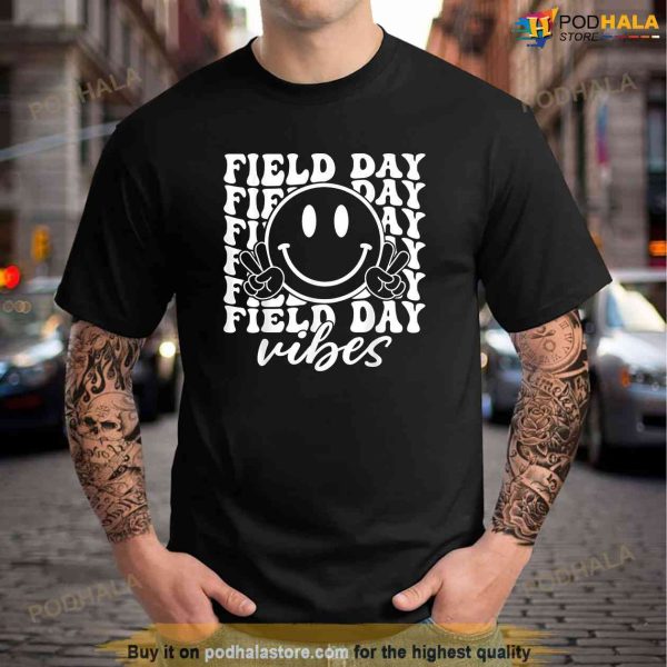 Hippie Field Day Vibes For Teacher Kids Field Day 2023 Shirt