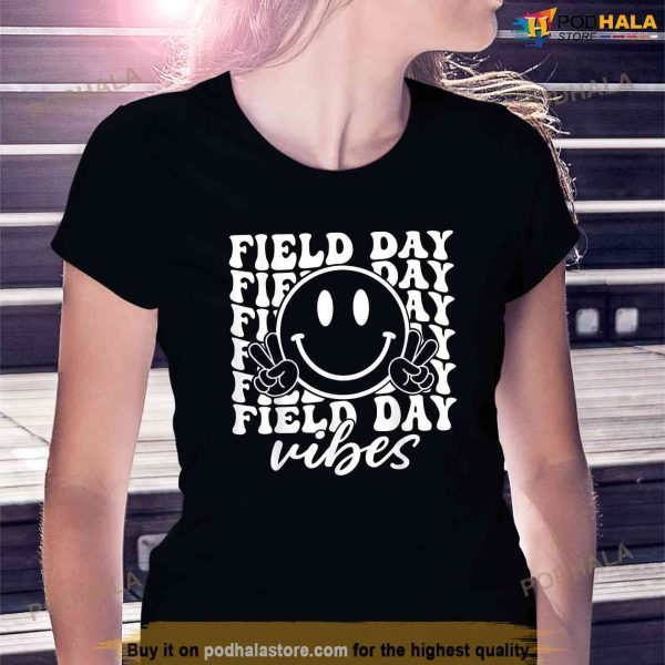 Hippie Field Day Vibes For Teacher Kids Field Day 2023 Shirt