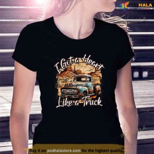 I Got a Heart Like a Truck Country Old Rusty Truck Shirt