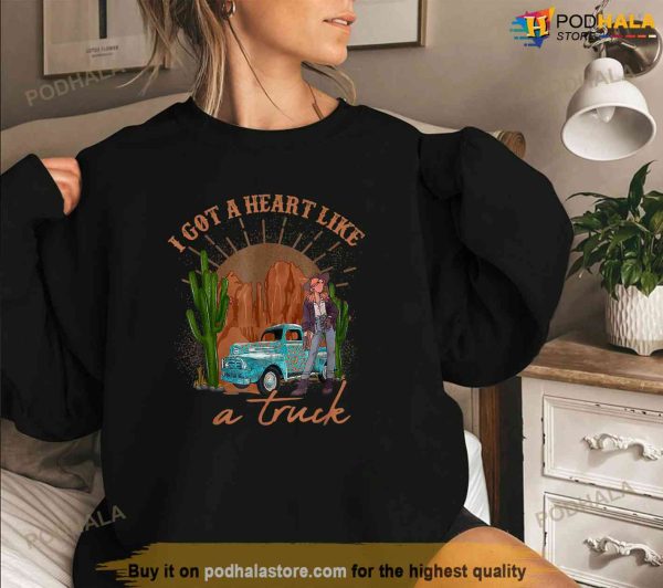 I Got A Heart Like A Truck Western Cowgirl Western Country Shirt