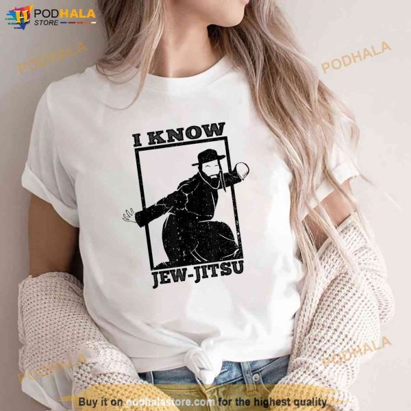 I Know Jew Jitsu Funny Jiu Jitsu Pun Jewish Martial Art Shirt