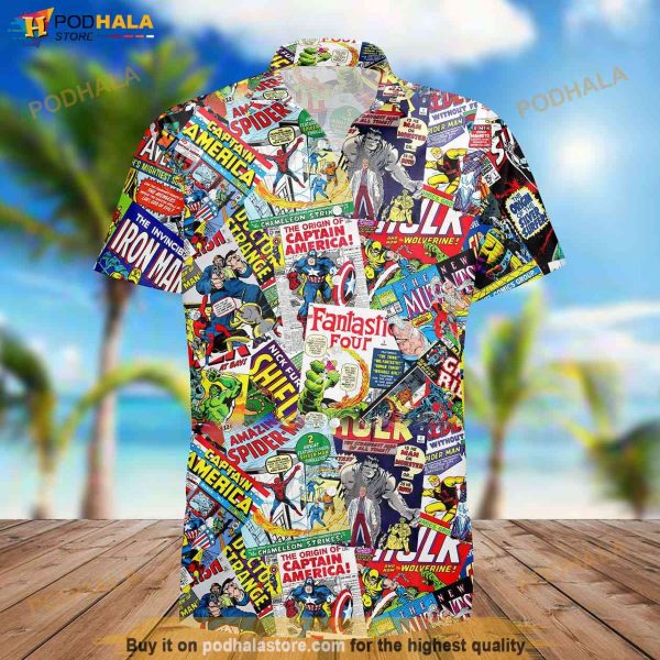 I Like Superhero Comics Hawaiian Shirt, Heroes Aloha Vibe Shirt, Gift For Friends