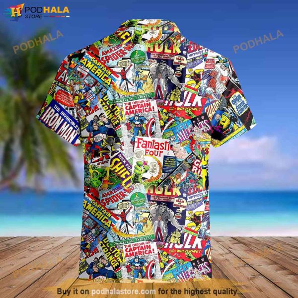 I Like Superhero Comics Hawaiian Shirt, Heroes Aloha Vibe Shirt, Gift For Friends