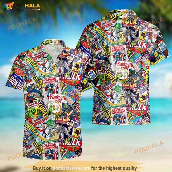 I Like Superhero Comics Hawaiian Shirt, Heroes Aloha Vibe Shirt, Gift For Friends