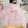 I Love You in Harry Style Crewneck Sweatshirt, One Direction Lyrics Shirt