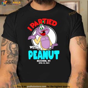 I Partied With Peanut Jeff Dunham Shirt Bozeman Mt April 29 2023 Tour 2