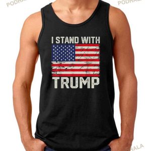I Stand With Trump 2024 Vintage Us Flag Shirt 2