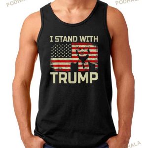 I Stand With Trump American Flag Men Woman Free Trump Shirt 2