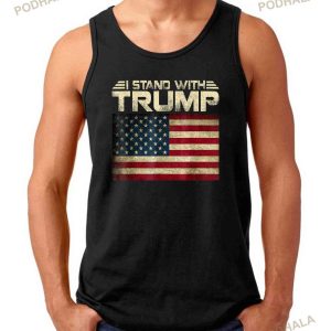 I Stand With Trump American Flag Men Woman Usa Vintage Shirt 2