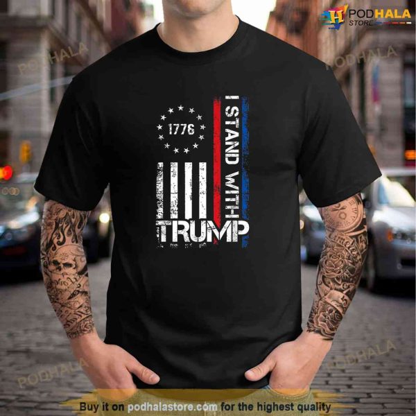 I Stand With Trump Free Donald Trump 2024 Republican Support Shirt