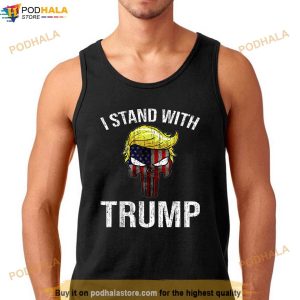 I Stand With Trump Shirt Skull Style Free Donald Trump 2024 T Shirt 2