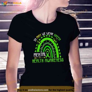 In May We Wear Green Mental Health Awareness Shirt 2