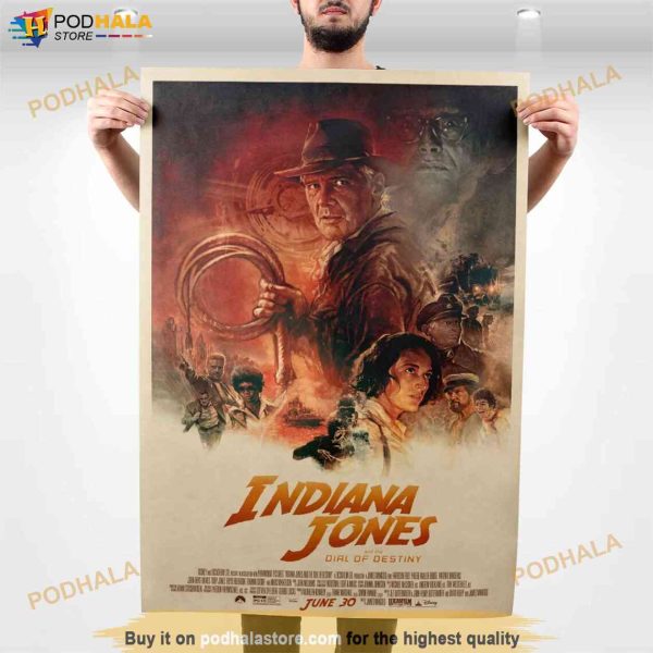 Indiana Jones and the Dial of Destiny Poster, Indiana Jones 5 Gift For Fans