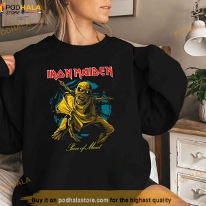 Iron Maiden Pom Gold Eddie Shirt 3