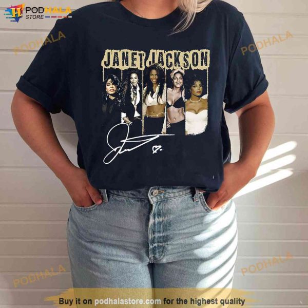 Janet Jackson Signature Shirt, Janet Jackson TogetherAgain Tour 2023 Gift