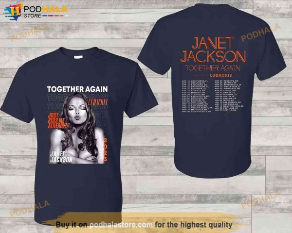 Janet Jackson Together Again 2023 Tour T-Shirt, Janet Shirt For Fan