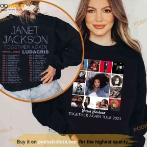 Janet Jackson Together Again Tour 2023 Shirt, Special Guest Ludacris