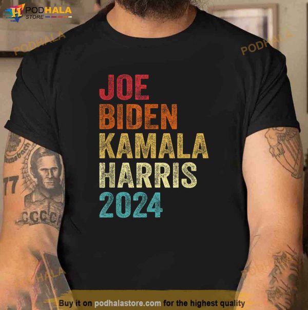 Joe Biden Kamala Harris 2024 Retro Biden Harris 2024 Support Shirt