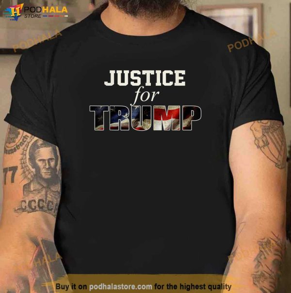 Justice for Trump Funny Donald Trump 2024 Election Costume T-Shirt