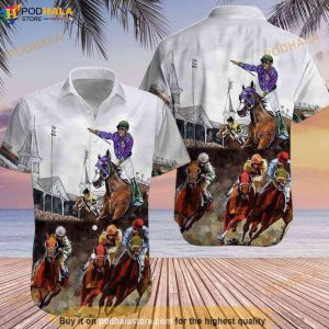 Kentucky Derby Horse Racing Hawaiian Shirt, Aloha Racing Horse American Shirt