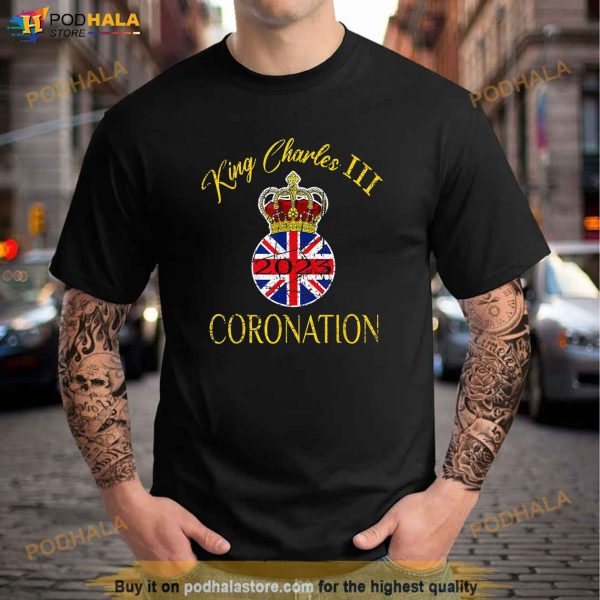 King Charles Coronation 2023 Distressed God Save King Shirt
