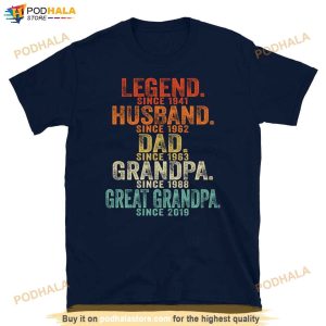Legend Husband Daddy Papa Personalized Fathers Day Shirt 5
