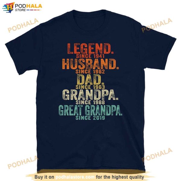 Legend Husband Daddy Papa Personalized Fathers Day Shirt