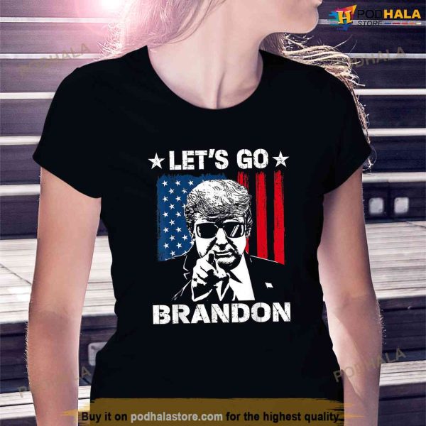 Lets Go Braden Brandon Conservative Anti Liberal US Flag Shirt