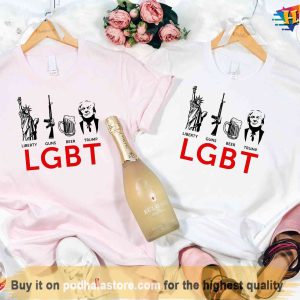 Liberty Gun Beer Trump Shirt Funny Lgbt Shirt Republican Shirt Pro Trump Tshirt