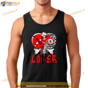 Loser Lover Dripping Heart Laser Red 5s Matching Shirt 3