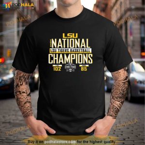 LSU Tigers National Champs 2023 Womens Basketball Score Shirt