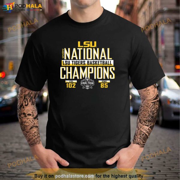 LSU Tigers National Champs 2023 Womens Basketball Score Shirt