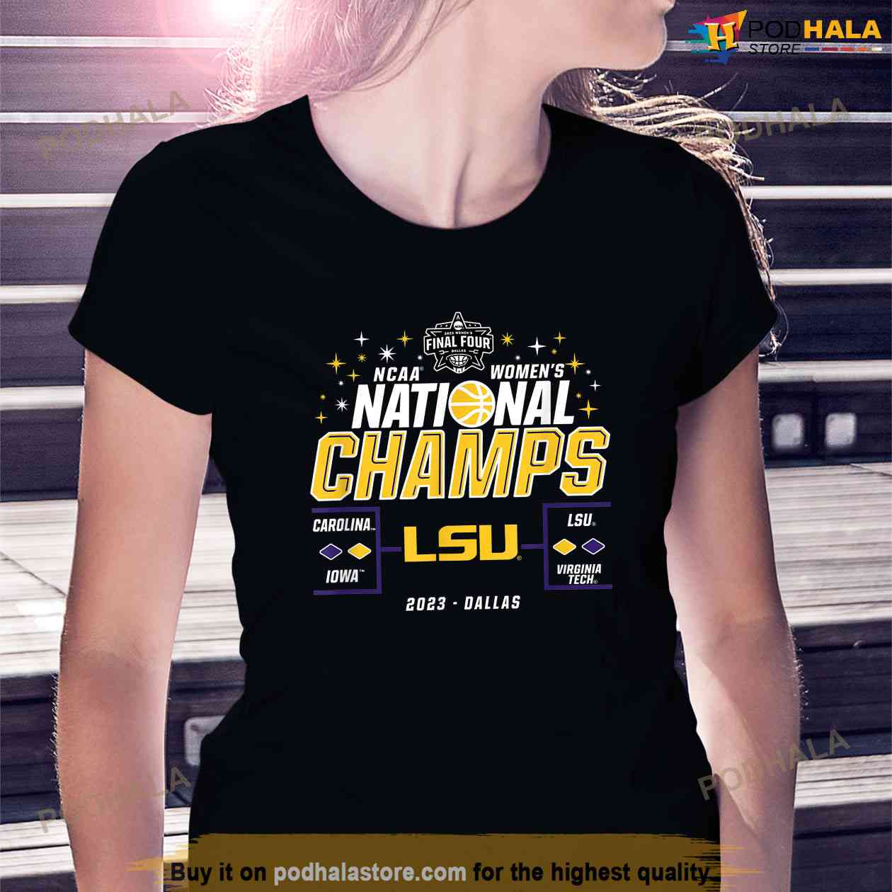 LSU 2023 Women's Basketball National Champs T-Shirt