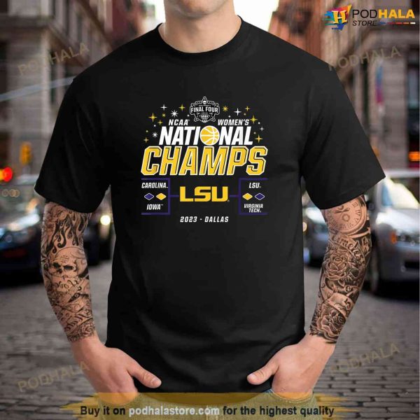LSU Tigers National Champs 2023 Womens Basketball Stars Shirt