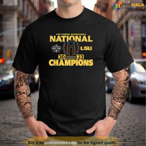 Lsu Tigers National Champs 2023 Womens Basketball Trophy Tshirt 1