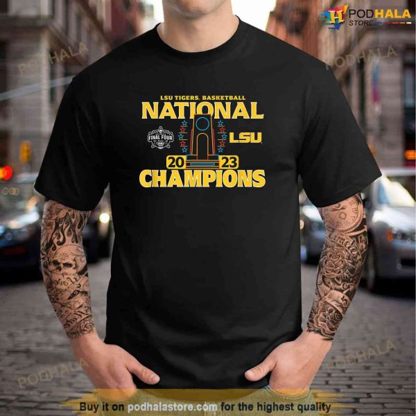 LSU Tigers National Champs 2023 Womens Basketball Trophy Shirt