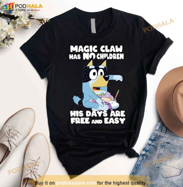 Magic Claw Shirt, Bandit Heeler Shirt, Bluey Dad Shirt, Bluey Family Shirt