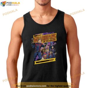 Marvel Guardians of the Galaxy Volume 3 Comic Style and Logo Shirt