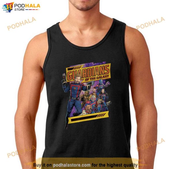 Marvel Guardians of the Galaxy Volume 3 Comic Style and Logo Shirt