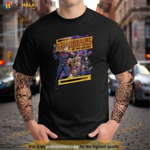 Marvel Guardians Of The Galaxy Volume 3 Comic Style And Logo Shirt 2