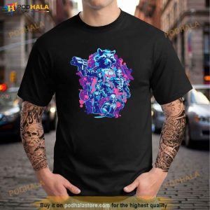Marvel Guardians of the Galaxy Volume 3 Rocket Team Space Shirt