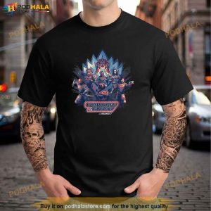 Marvel Guardians of the Galaxy Volume 3 Team Action Bowie Shirt